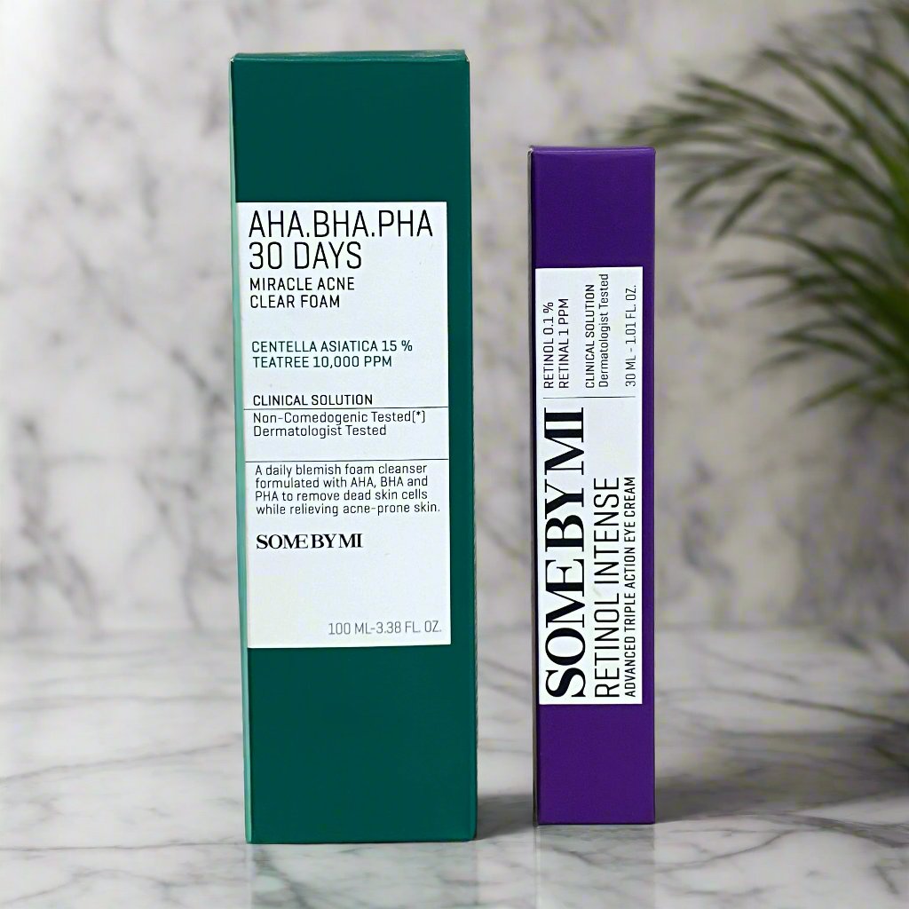 Some By Mi Acne Clear Foam + Some By MI Retinol Intense Eye Cream Deal