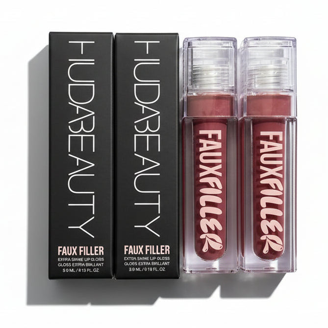 HUDA BEAUTY FAUX FILLER EXTRA SHINE LIP GLOSS